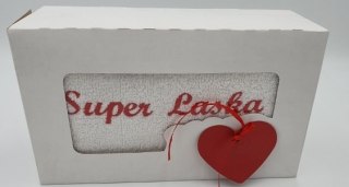 Ręcznik w pudełku 50x100 SUPER LASKA