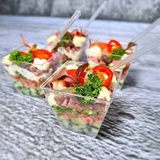 TABO Mini widelczyk do przekąsek fingerfood transparent 10cm 100szt