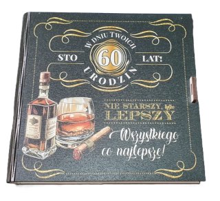 CARGO-anioły Pudełko na pieniądze 16 x 16cm kwadratowa 60-tka kolor WHISKY 3308-WY60