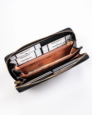 Cedar - portfele , galanteria Portfel damski PU R-PKK-01 Black 5994 Cedar - portfele , galanteria Portfel damski PU R-PKK-01 Black 5994