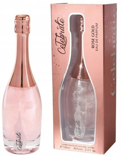 MATEX Perfumy Celebrate Rose Gold z brokatem 100ml