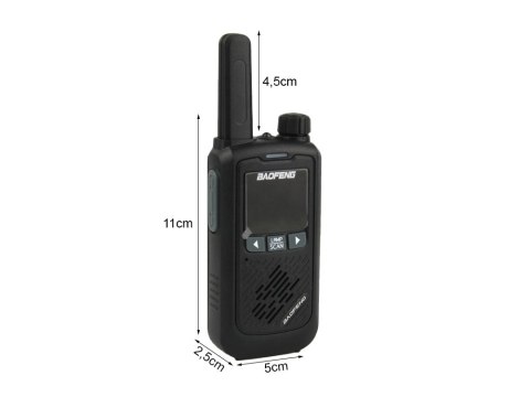 VERK GROUP Krótkofalówki walkie talkie baofeng bf-t17 radiotelefon zestaw latarka 2szt