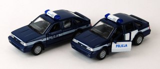 DROMADER Auto metalowe WELLY 1:34 PRL POLONEZ POLICJA