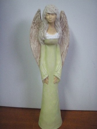 MIM ART ANGELS Anioł stojący 33cm OLIWIA | 01