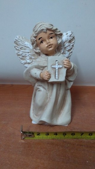 MIM ART ANGELS Figurka anioł Serafin kolor 13cm