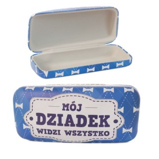 DIL Etui na okulary dla Dziadka z napisem MÓJ DZIADEK WIDZI WSZYSTKO