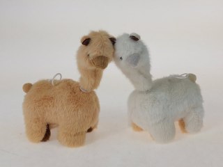 ADAR Alpaca lama pluszowa kręcąca głową 14 x 10 x 6,5cm