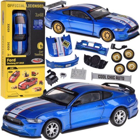 JOKOMISIADA - zabawki Wieliczka Zestaw metalowe auto TUNING licencjonowane Ford Mustang GT 1:42 ZA5057