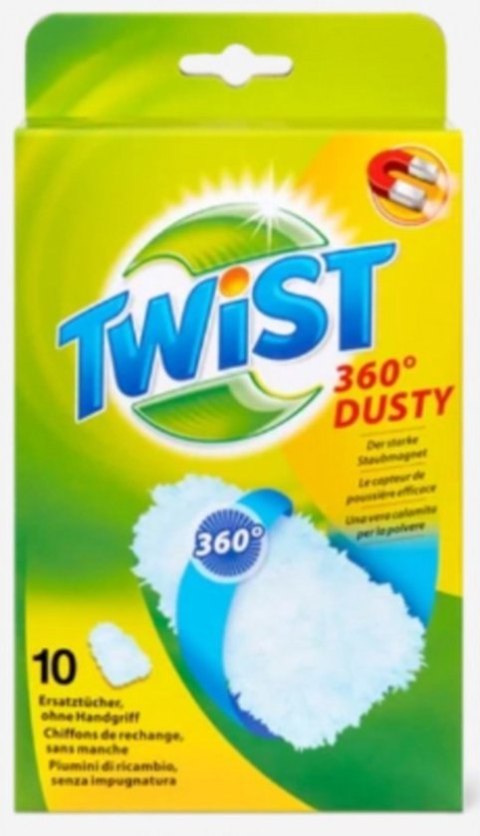 TROPIC, wojtas Twist 360 Dusty chusteczki do kurzu miotełki do kurzu wkład 10 sztuk