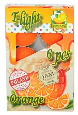 ADPAL-świece Podgrzewacz 6szt. ORANGE (pomarańcza)