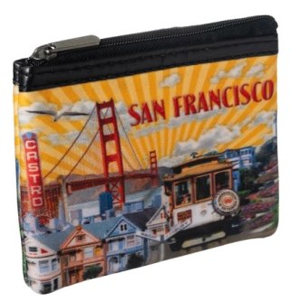 Cedar - portfele , galanteria Etui na klucze tekstylne LOREN 528-8 SAN FRANCISCO