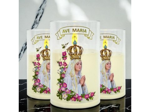 GGV Świeczka led w obudowie z płomieniem - 12,5cm "Ave Maria" 41528