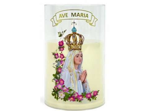 GGV Świeczka led w obudowie z płomieniem - 12,5cm "Ave Maria" 41528