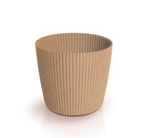 PROSPERPLAST - doniczki Doniczka Milly Round Eco Wood-naturo