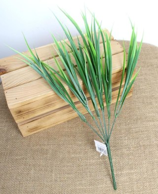 7&7 Gałązka TRAWA wys. 40 cm 7 łodyg ZIELONA MD-039A
