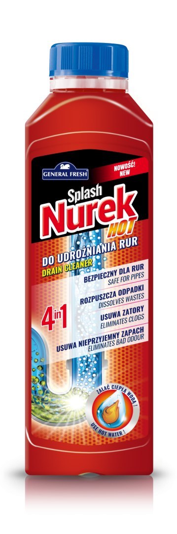 POL-HUN Udrażniacz do rur NUREK HOT 4in1 ciepła woda 200g