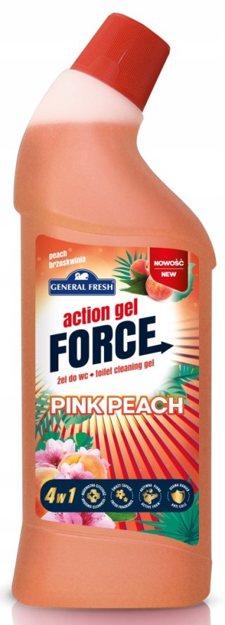 POL-HUN Żel do wc General Fresh Action Gel Force Pink Peach 1l